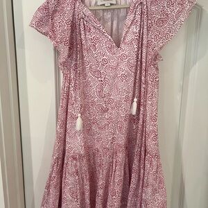 Cleobella Red Paisley Dress with Tassels